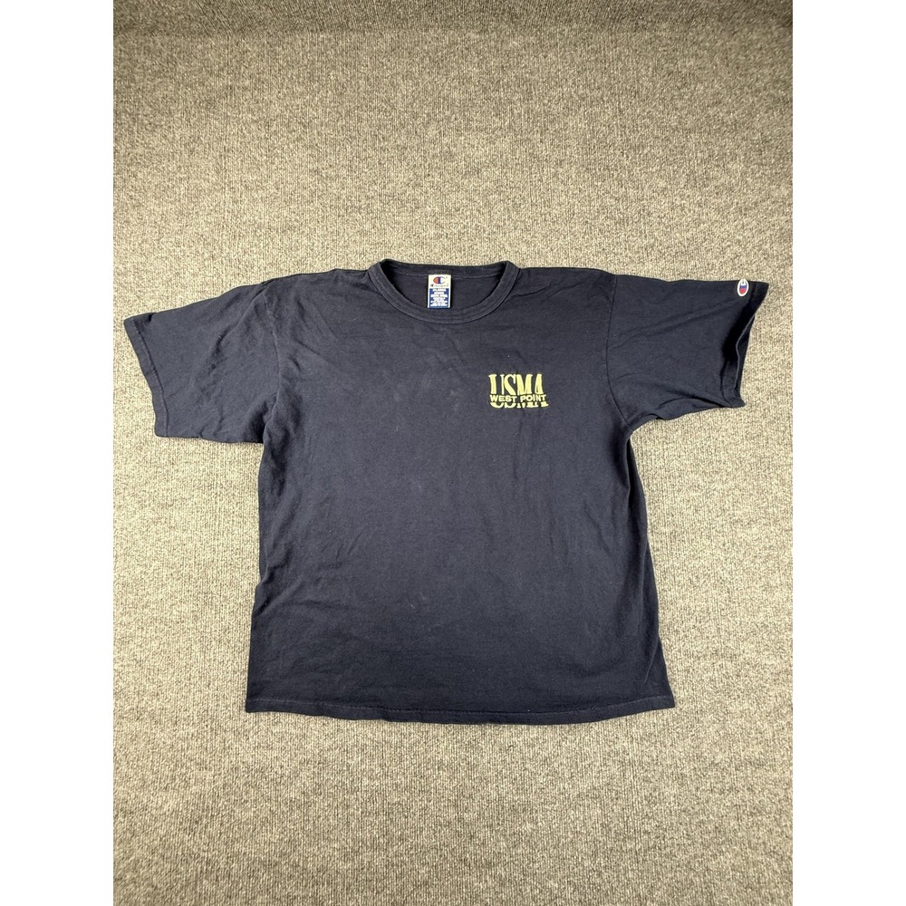 Vintage Champion USMA West Point Shirt Mens XL Black Military Academy Tee 90s
